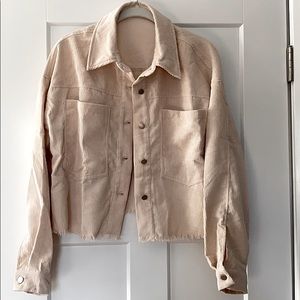 CORDUROY Light Pink/Cream Jacket